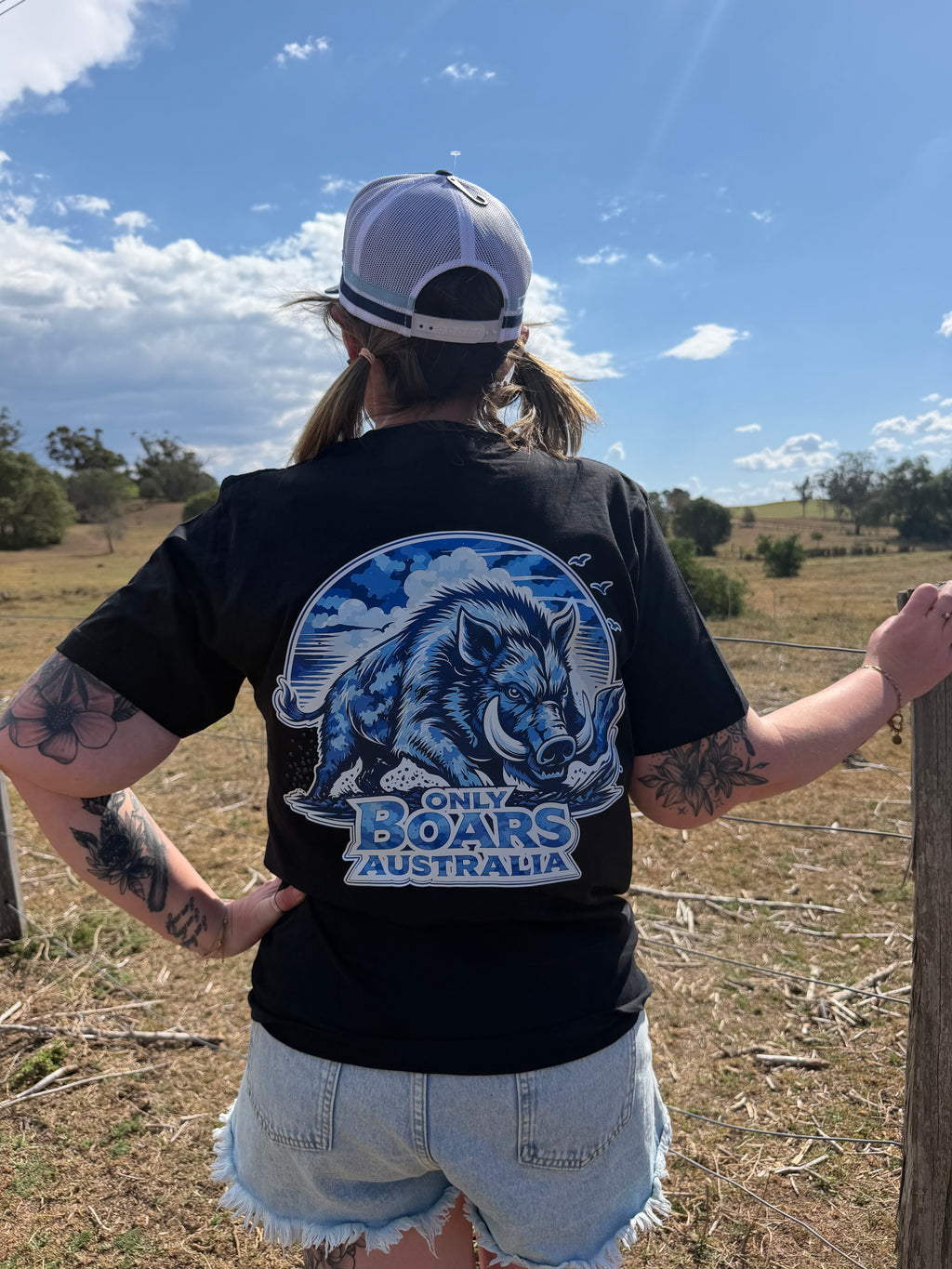 Blue camo t-shirt