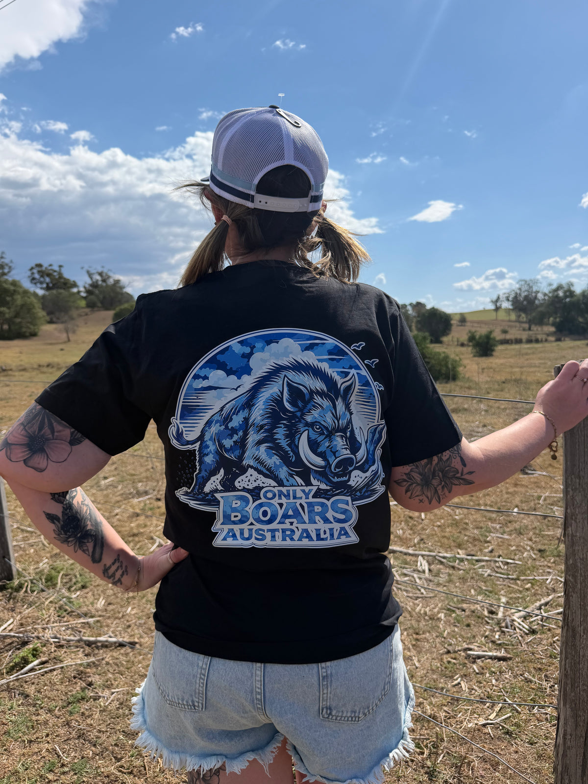 Blue camo t-shirt