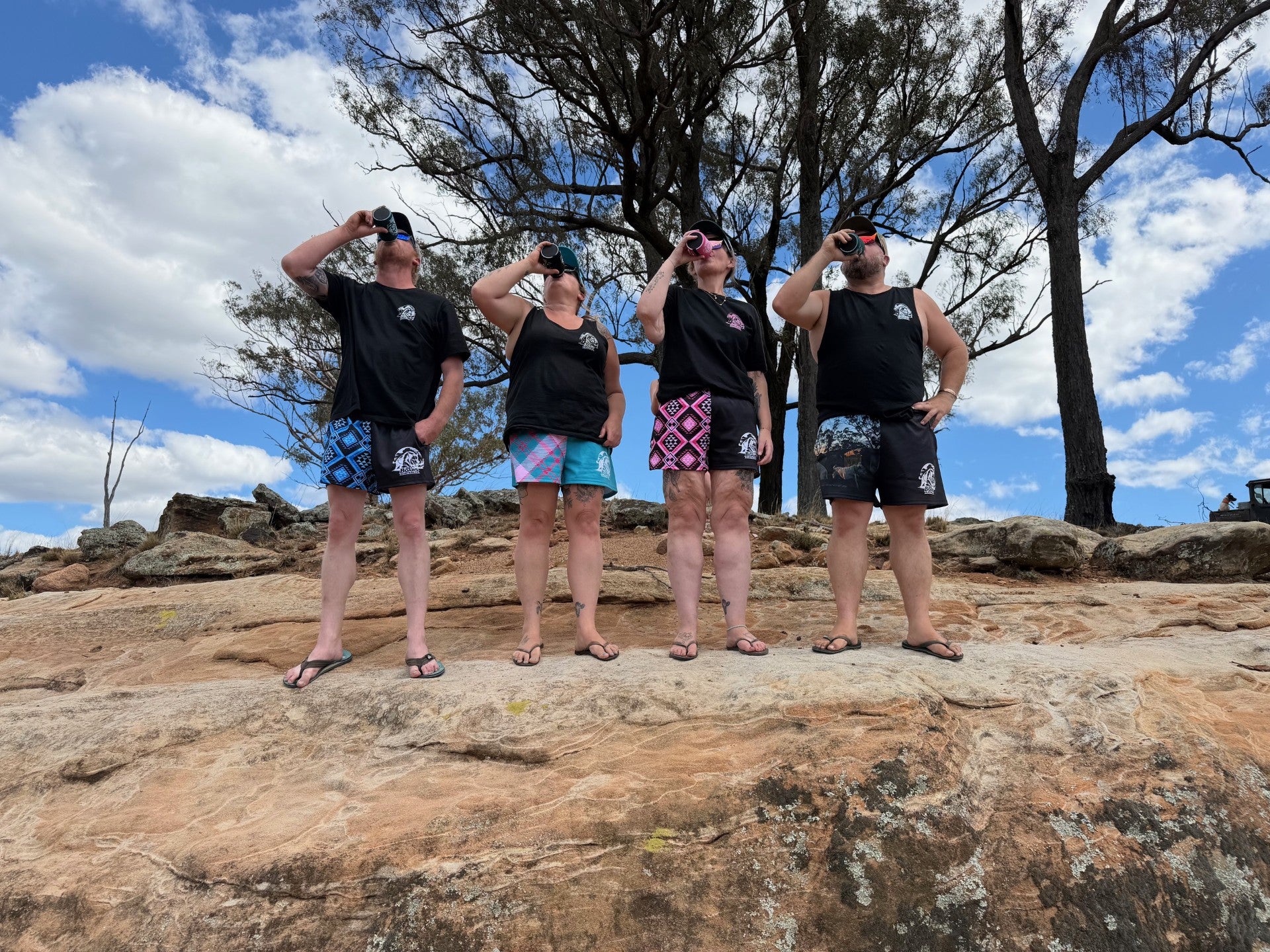 Black T-Shirt with white logo