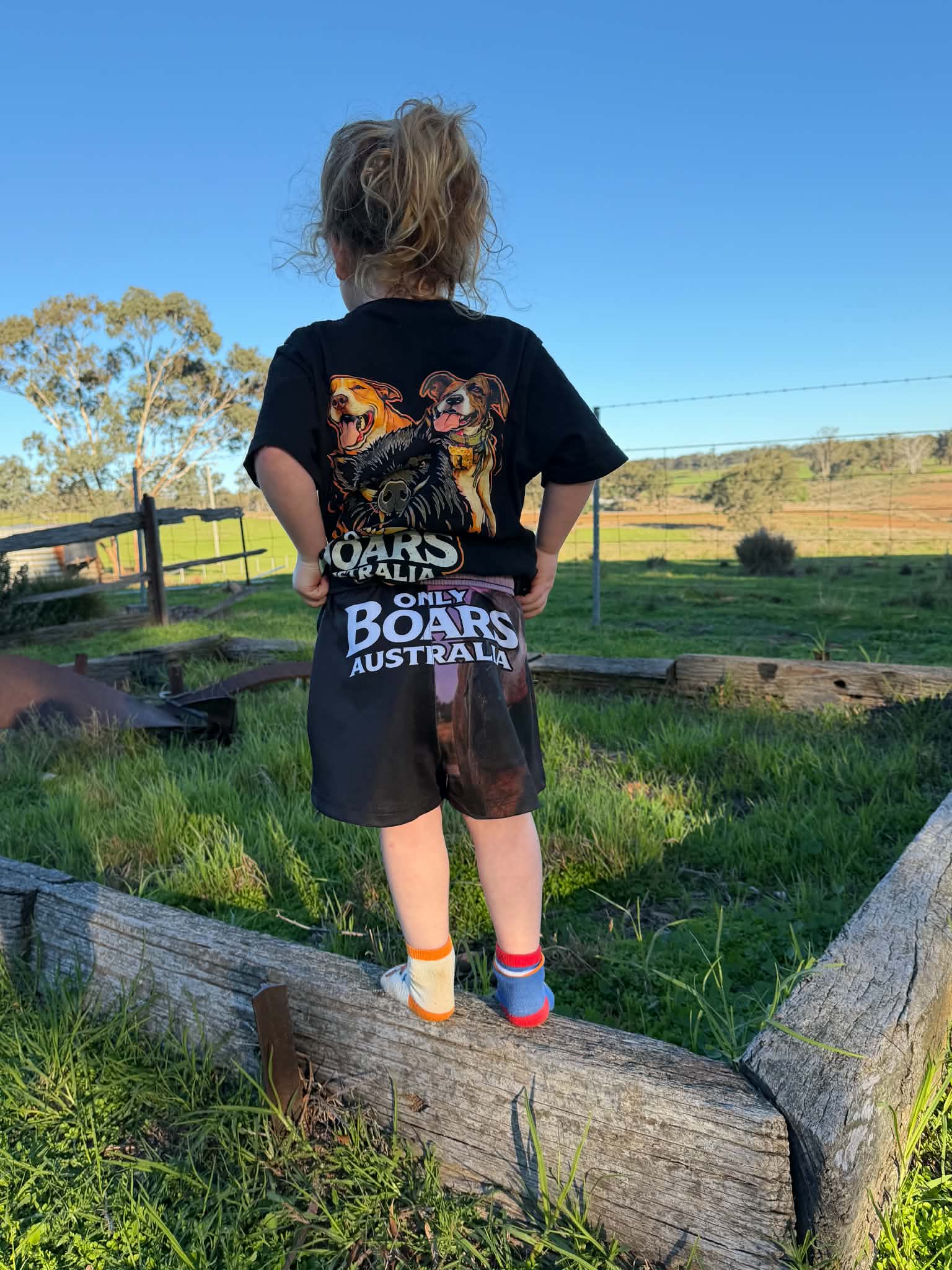 Kids Dogs Pride Footy Shorts