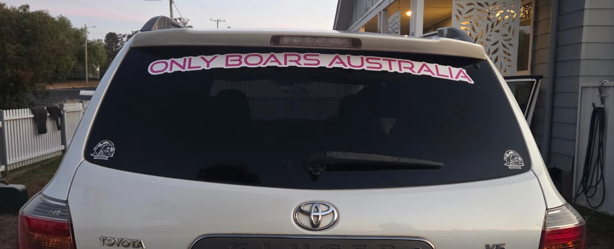Car banner sticker