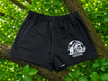 Plain Black Footy Shorts