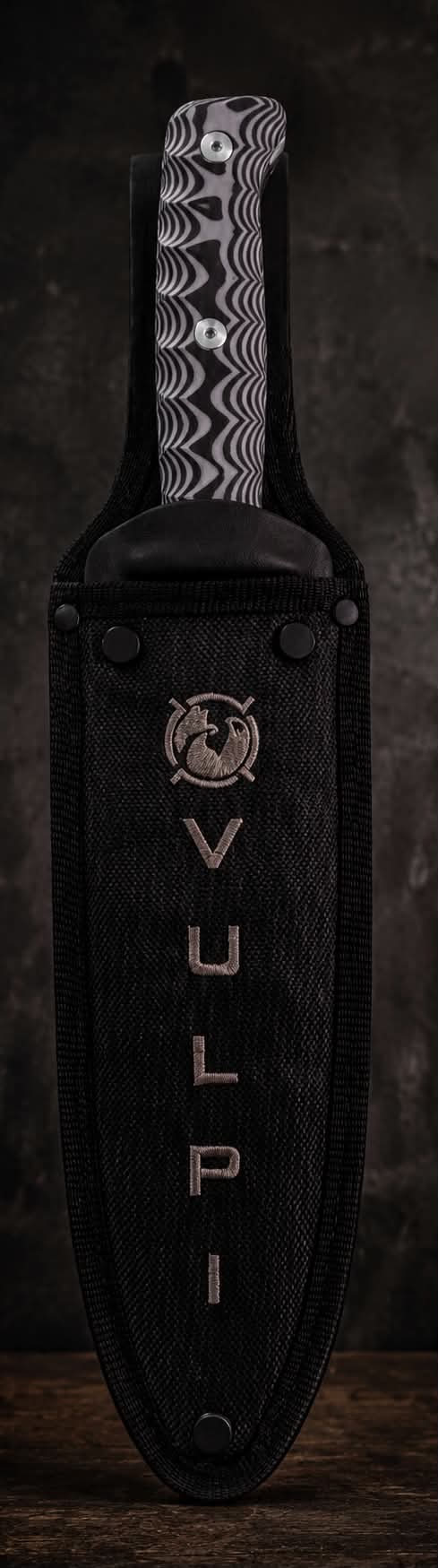 Black and Grey Vulpi pig sticker