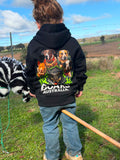 Kids pig dog hoodie