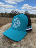 Turquoise trucker hat