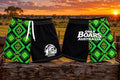 Green and Black aztec footy shorts