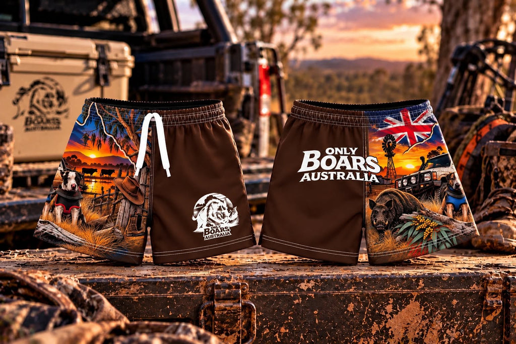 Kids Aussie Themed footy shorts