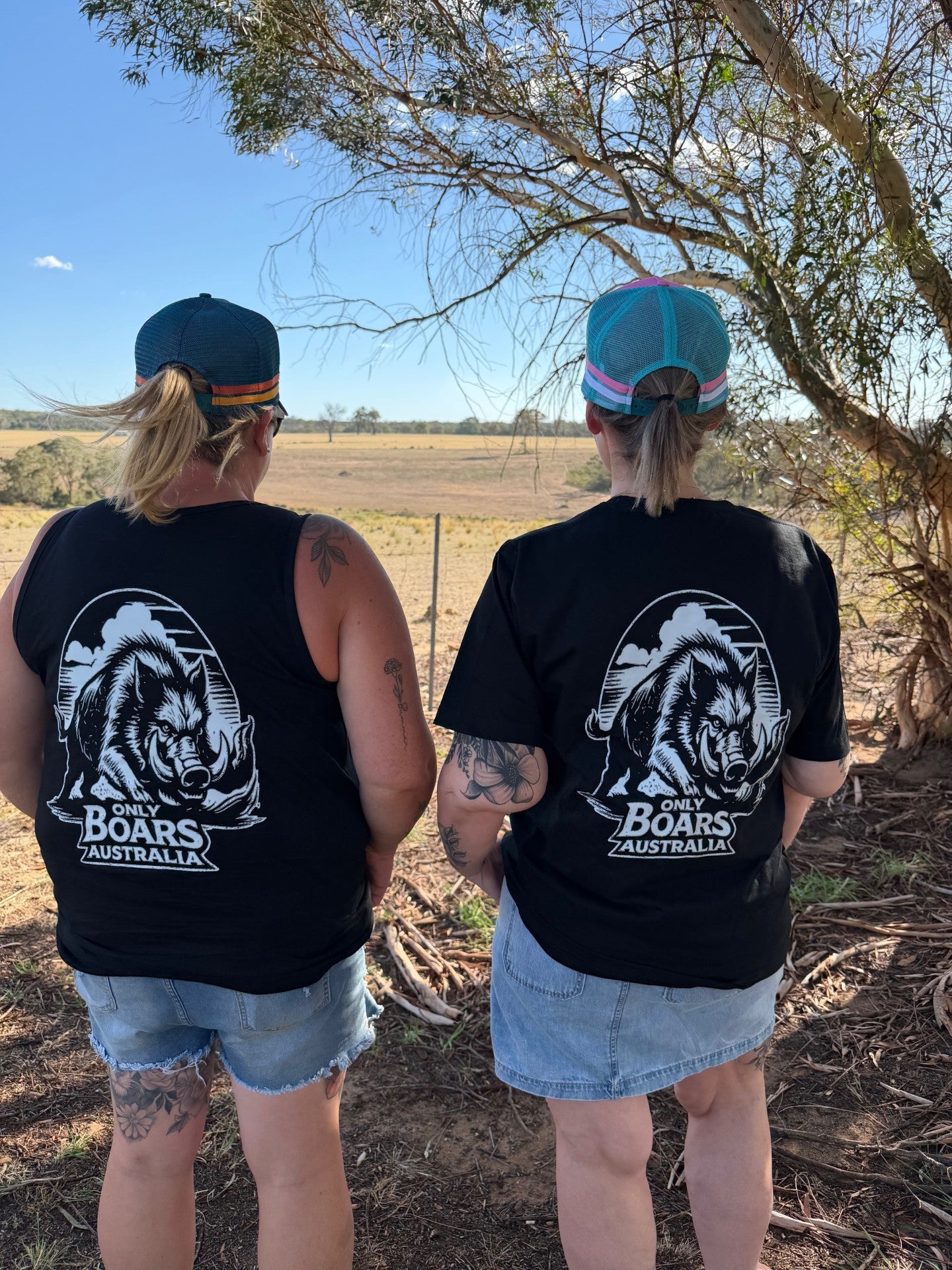 Black T-Shirt with white logo