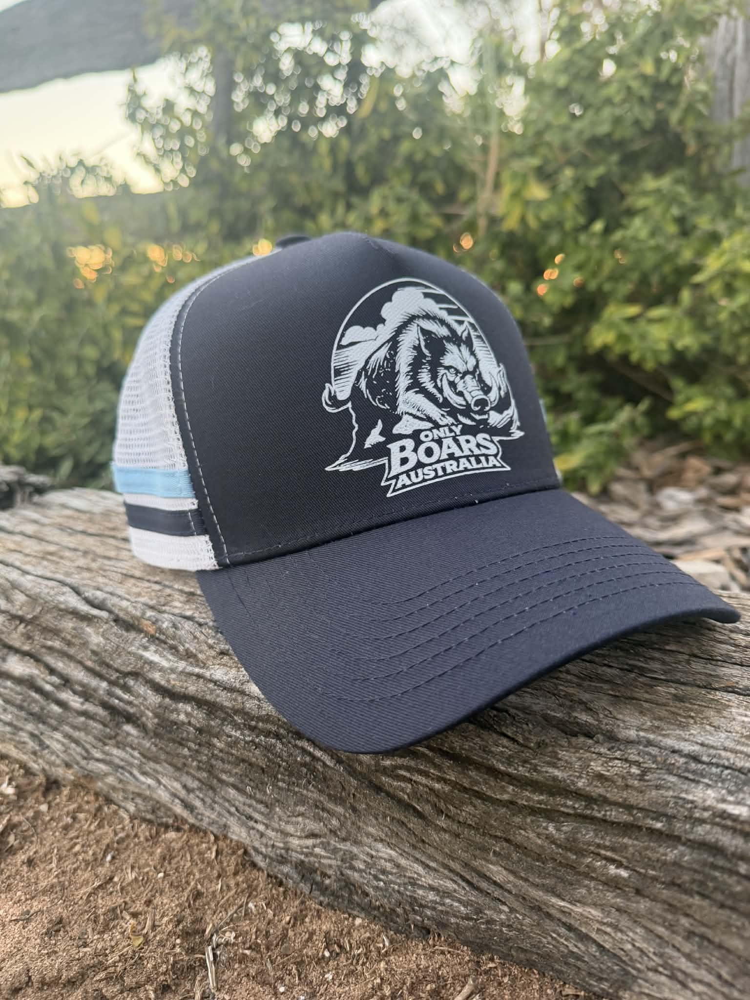 Navy trucker hat