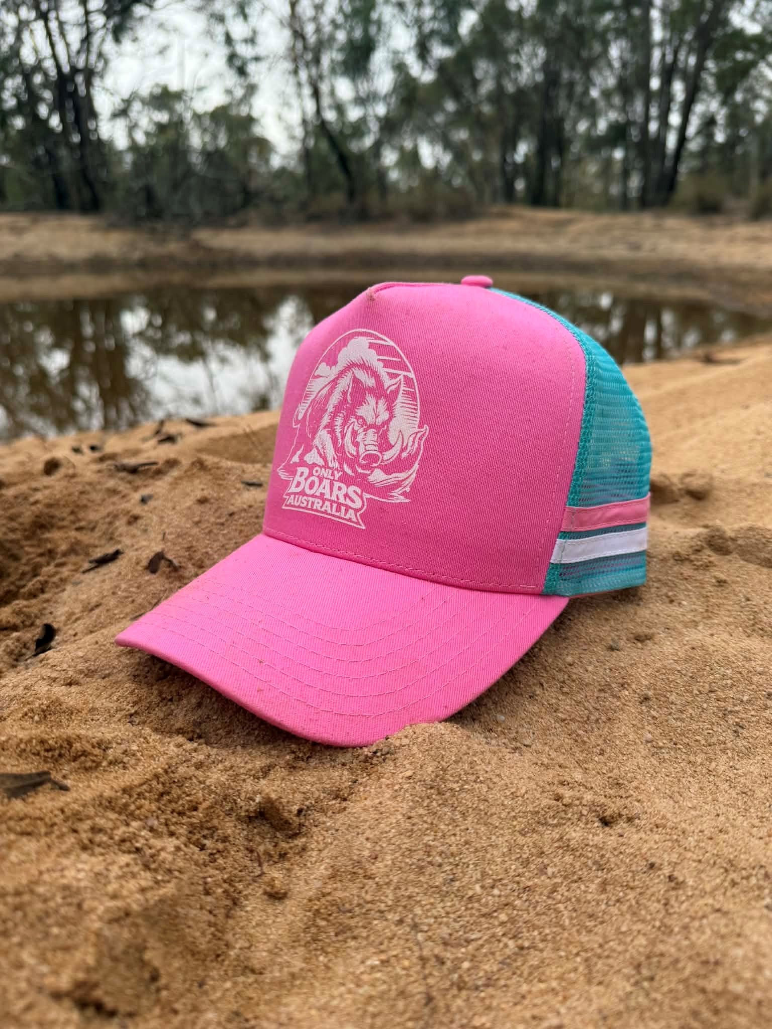 Pink trucker cap