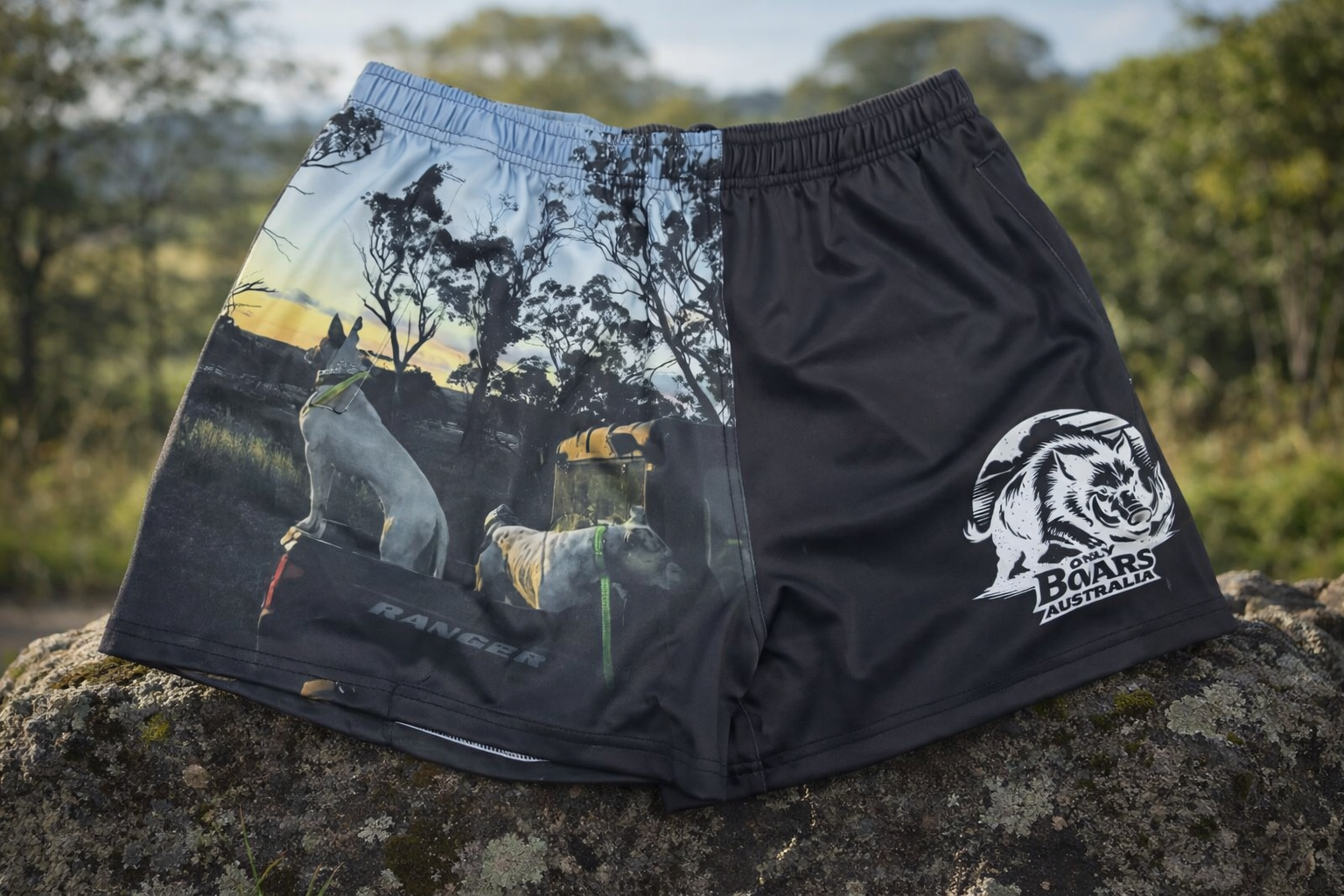 Custom photo footy shorts
